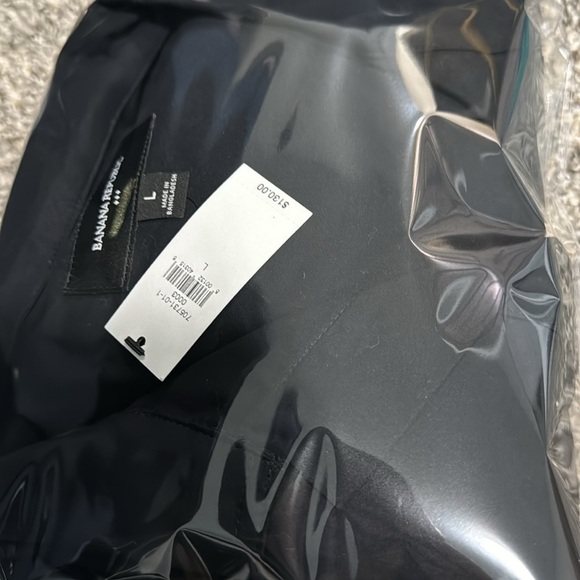 NWT! Banana Republic Black TIE-WAIST MIDI POPLIN SHIRTDRESS - Picture 11 of 11